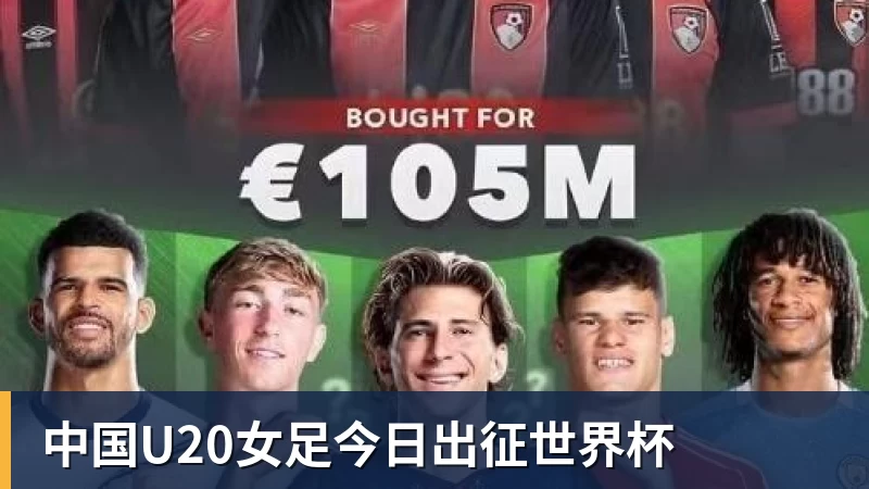 中国U20女足今日出征世界杯